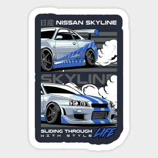 Skyline Art Sticker